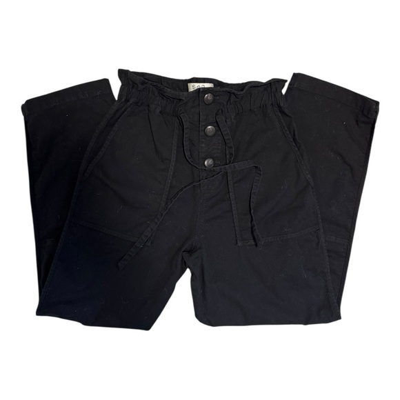 Sea NY Scout Twill Tie Waist Utility Pants Black Size 4 - Picture 9 of 14